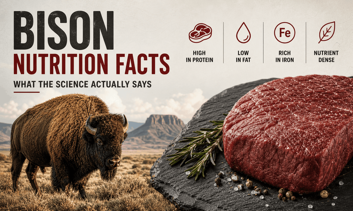is beef higher in the amino acid l-carnitine than bison Nutrition Facts: What Science Actually Says and recovery with regeneratively