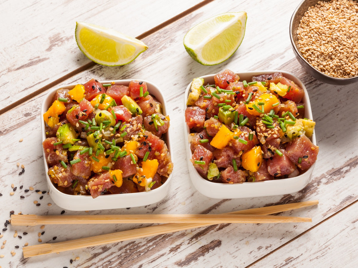 Hawaiian Island Poke Bowls With Our Wild Caught Ahi Tuna