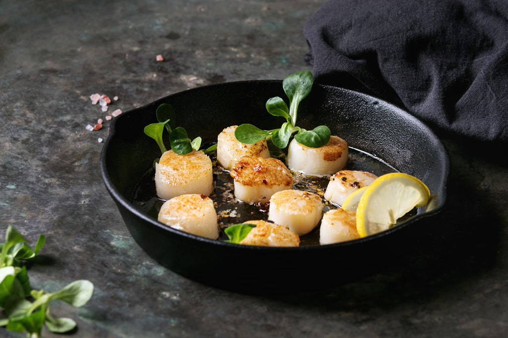 Pistachio And Herb Crusted Pan Seared Cape Cod Scallops