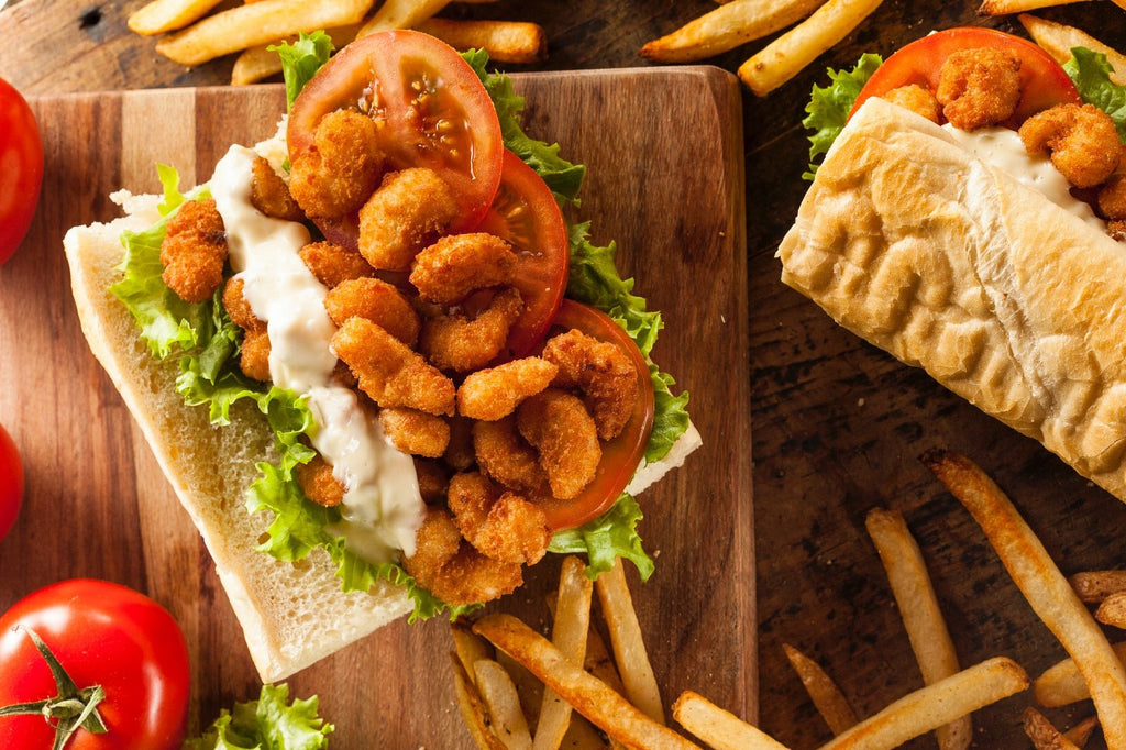 Louisiana Po’Boy Sandwiches With Wild Blue Mexican Shrimp