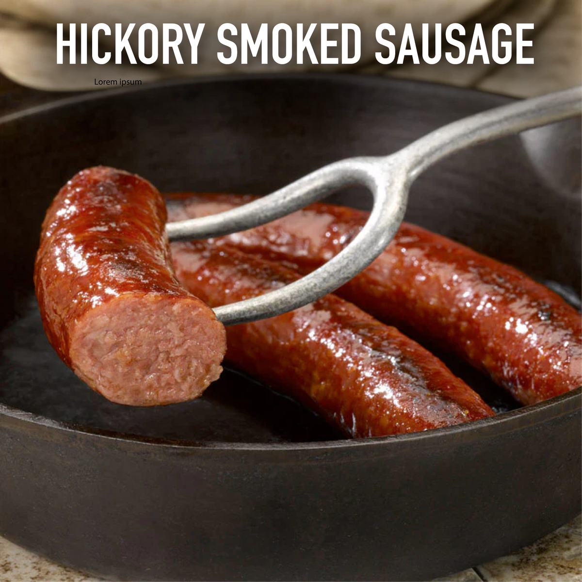 Buy Free Range Pasture Raised Bison Hickory Smoked Sausage
