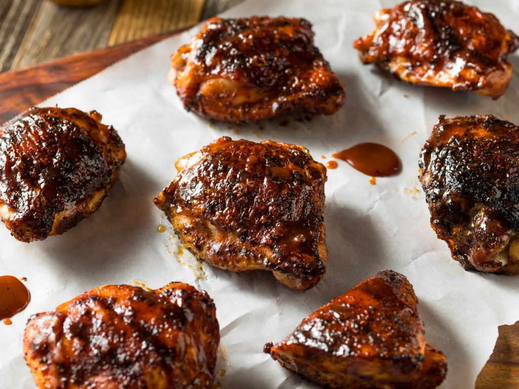 Authentic Southern Spicy Sweet Barbecue Chicken Thighs