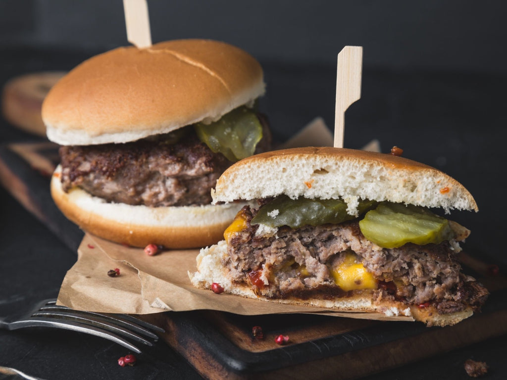 Cheese Stuffed “Juicy Lucy” Bison Burger From Minnesota