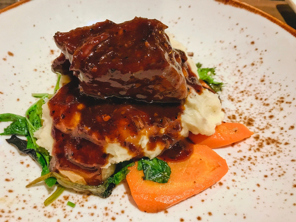 Fall Off The Bone Red Wine Braised Bison Short Ribs