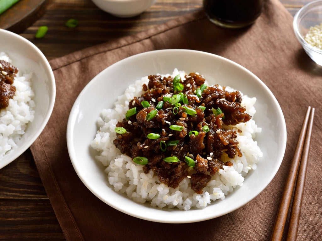 Grass Fed Beef Korean Rice Bowls With Easy Homemade Sauce