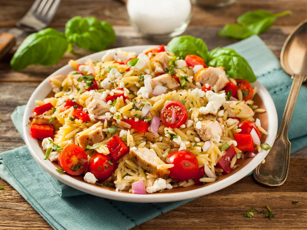Lighting Fast Instant Pot Mediterranean Orzo With Chicken