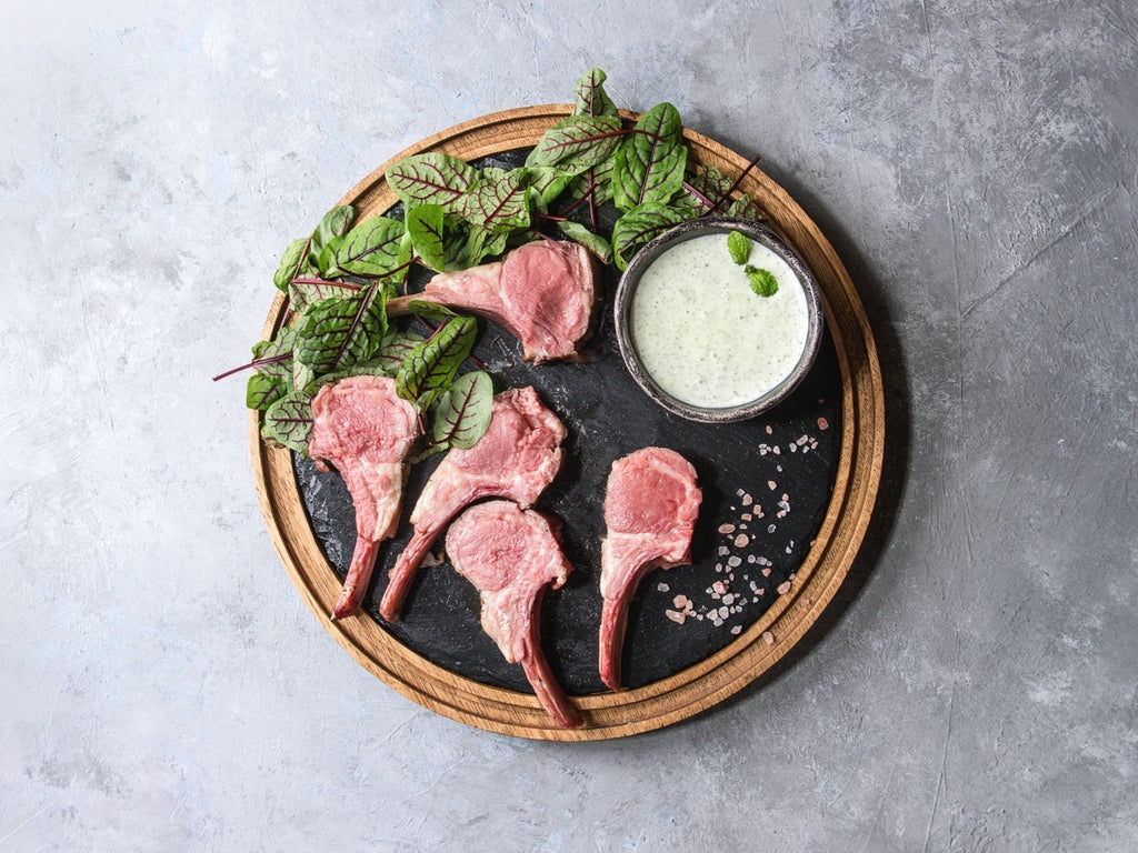 Persian Inspired Lamb Chops With Saffron, Mint & Orange