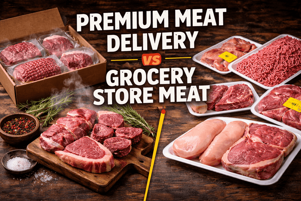 Premium Meat Delivery vs Grocery Store Meat (Complete Guide)
