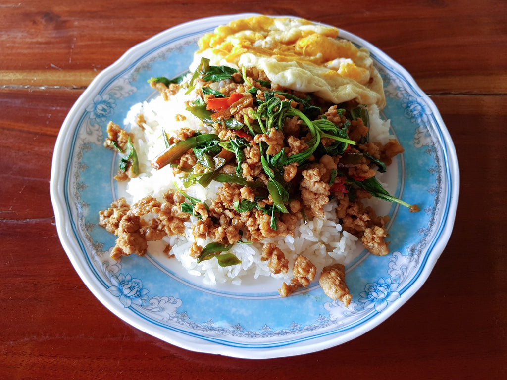 Fresh Thai Crispy Wild Boar With Cucumber Lime Salad