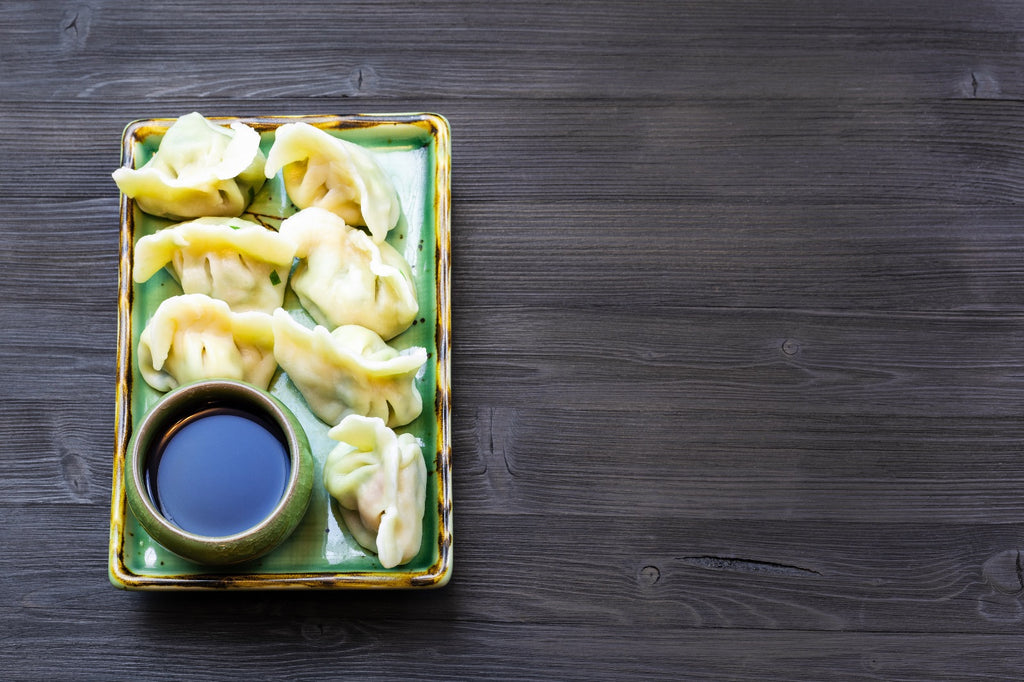 Homemade Chinese Dumplings Made With Ground Wild Boar