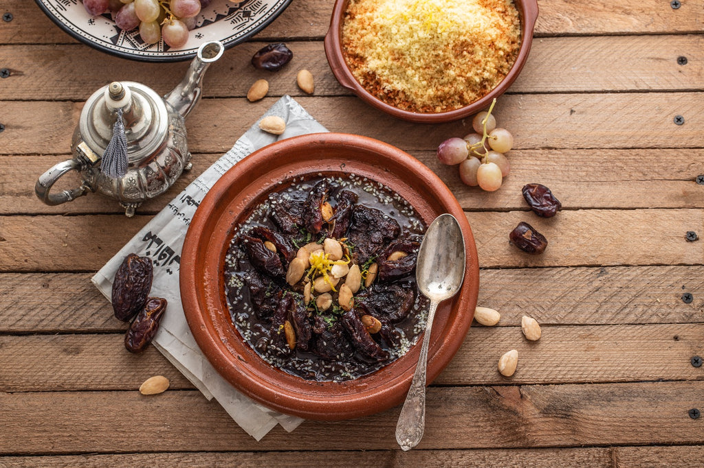 Moroccan Spiced Beef Tagine With Dates, Honey & Prunes