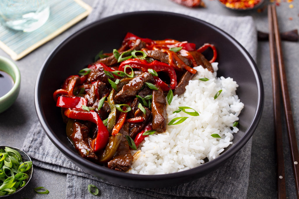 Easy Pepper Steak Stir Fry Recipe Made With Bison Sirloin
