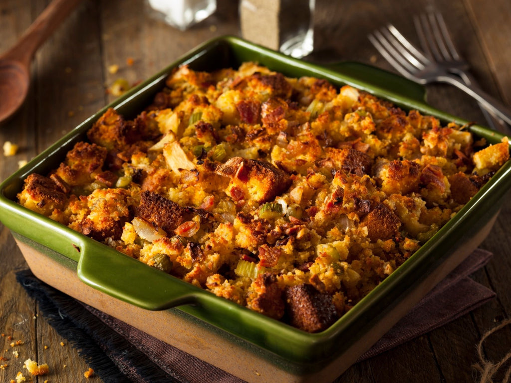 Cornbread Stuffing With Bison Hickory Smoked Sausage
