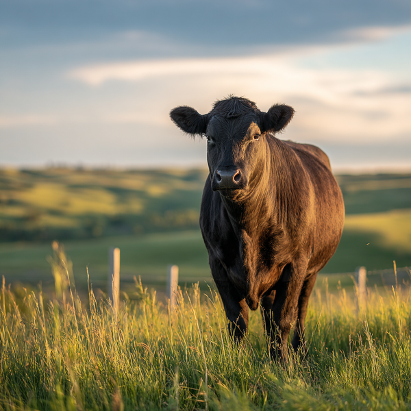 Showing an illustration of a cow.