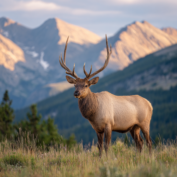 Showing an illustration of an elk.