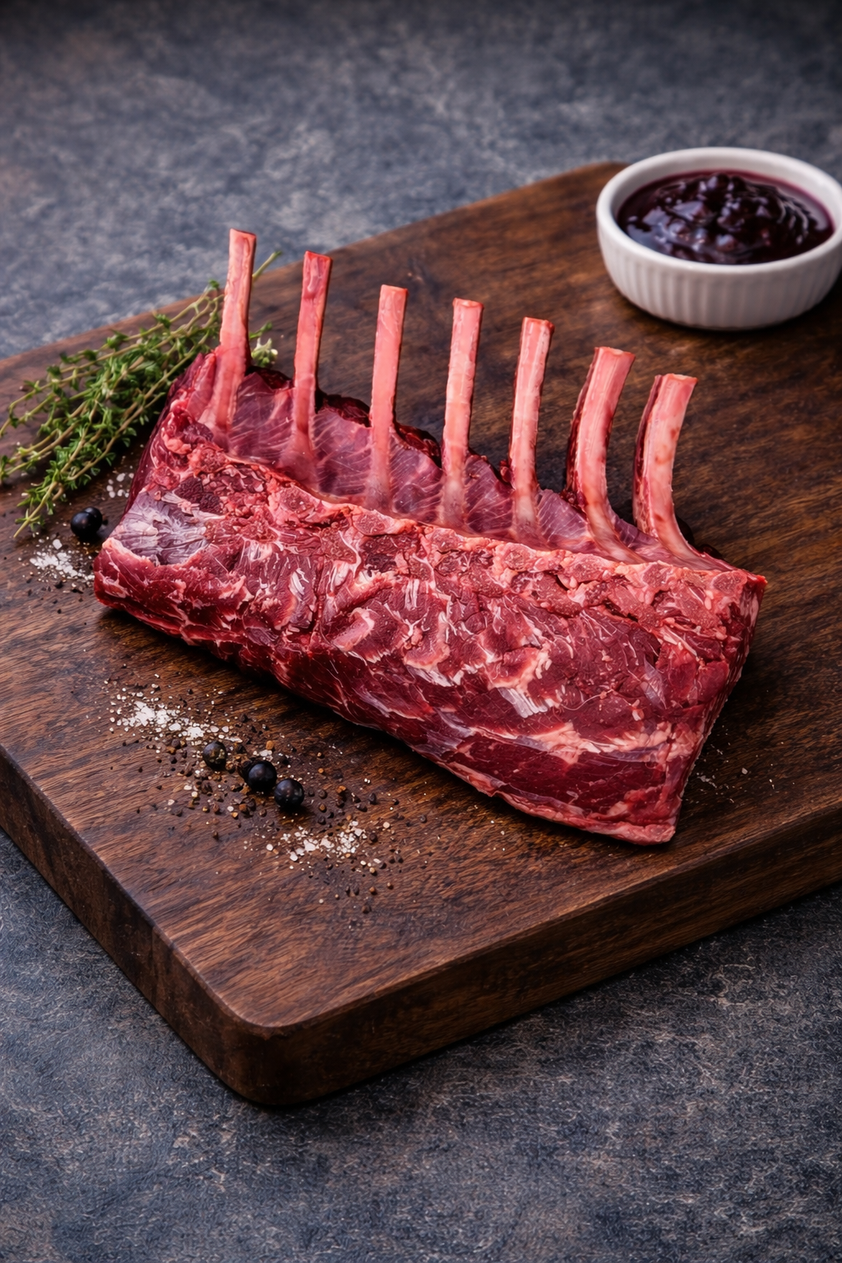 Elk Frenched Rib Rack | Elegant Wild Game Buy Online
