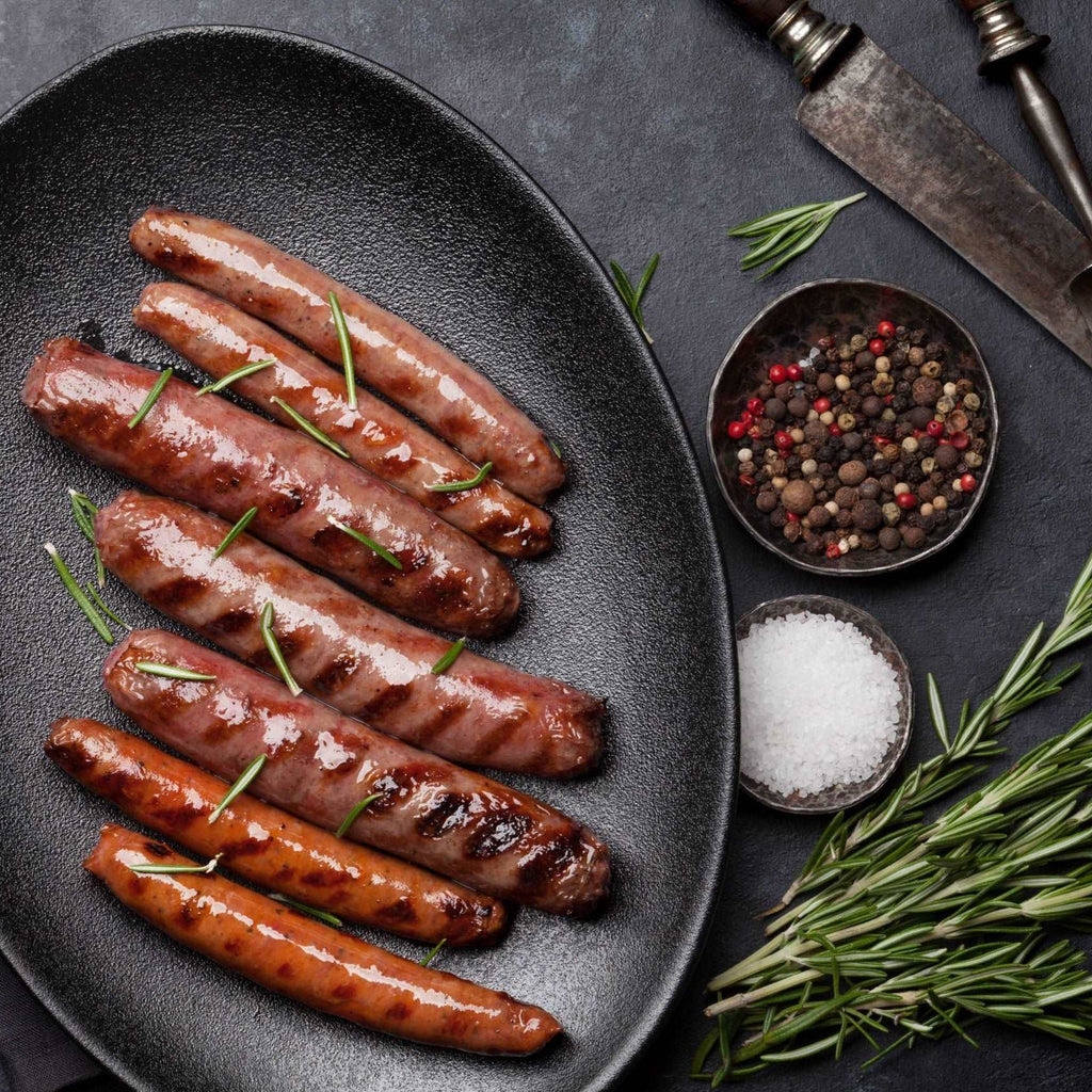 Grilled sausages